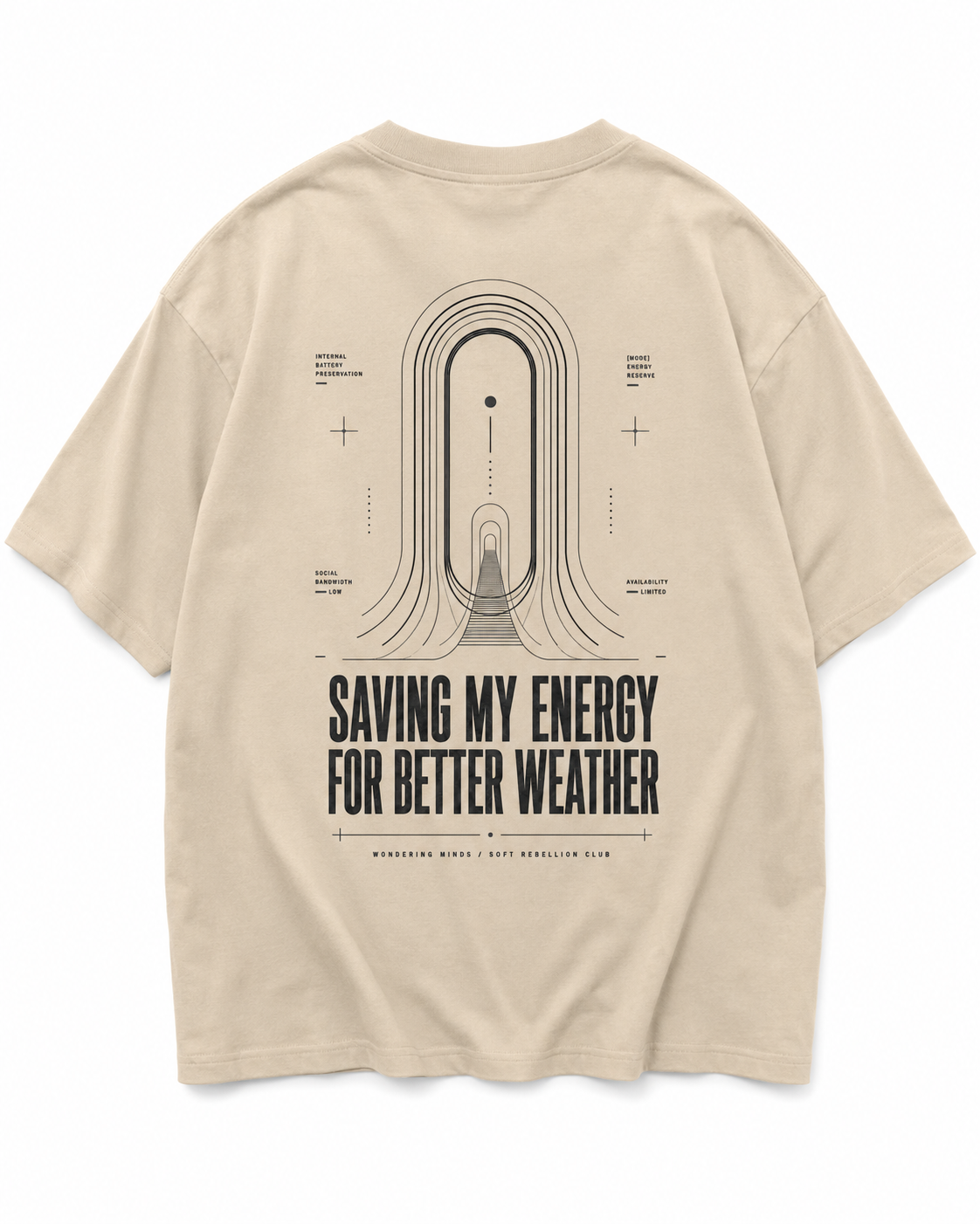 Quietly Unavailable Oversized Tee
