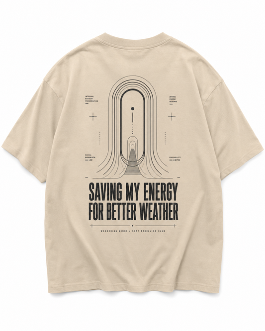 Quietly Unavailable Oversized Tee