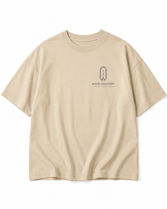 Quietly Unavailable Oversized Tee