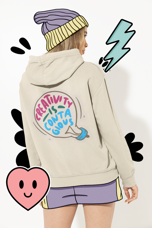Creativity is Contagious Unisex Oversized Hoodie