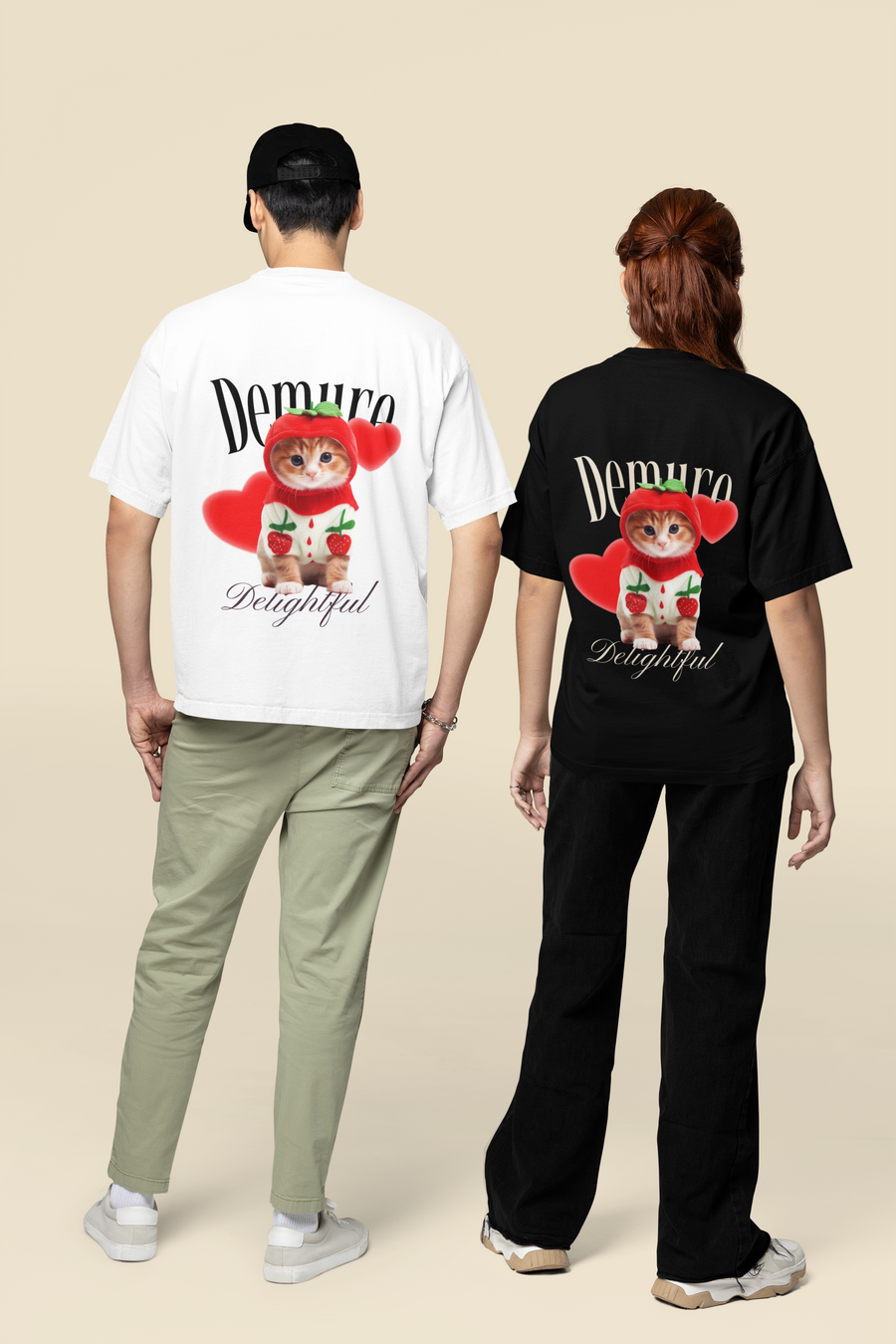 Very Demure, Very Creative Oversized Tee front artwork oversized T-shirt by Wondering Minds